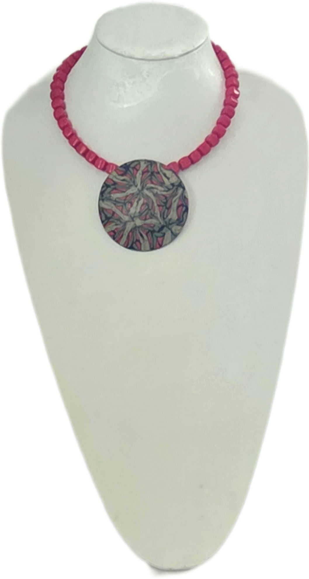 Necklace "Clay Disc #2"