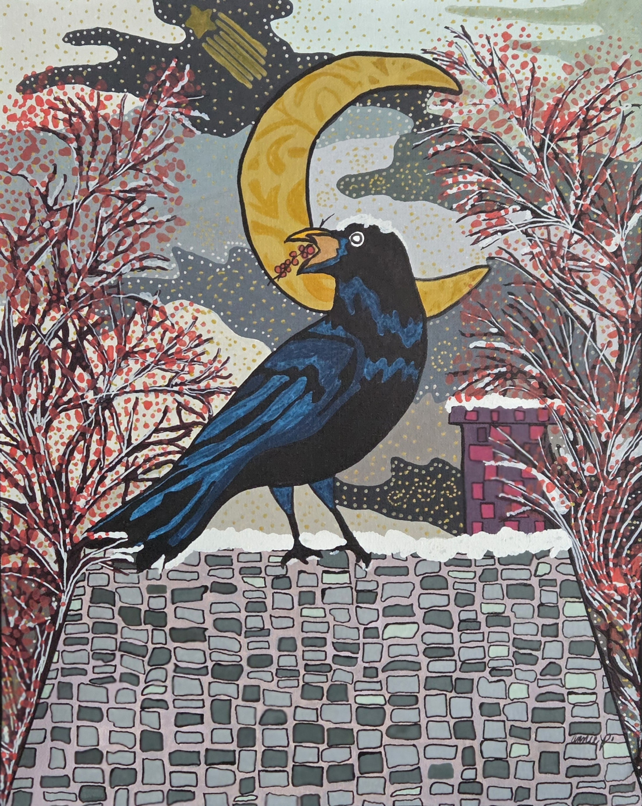 Canvas Large - "Something to Crow About"
