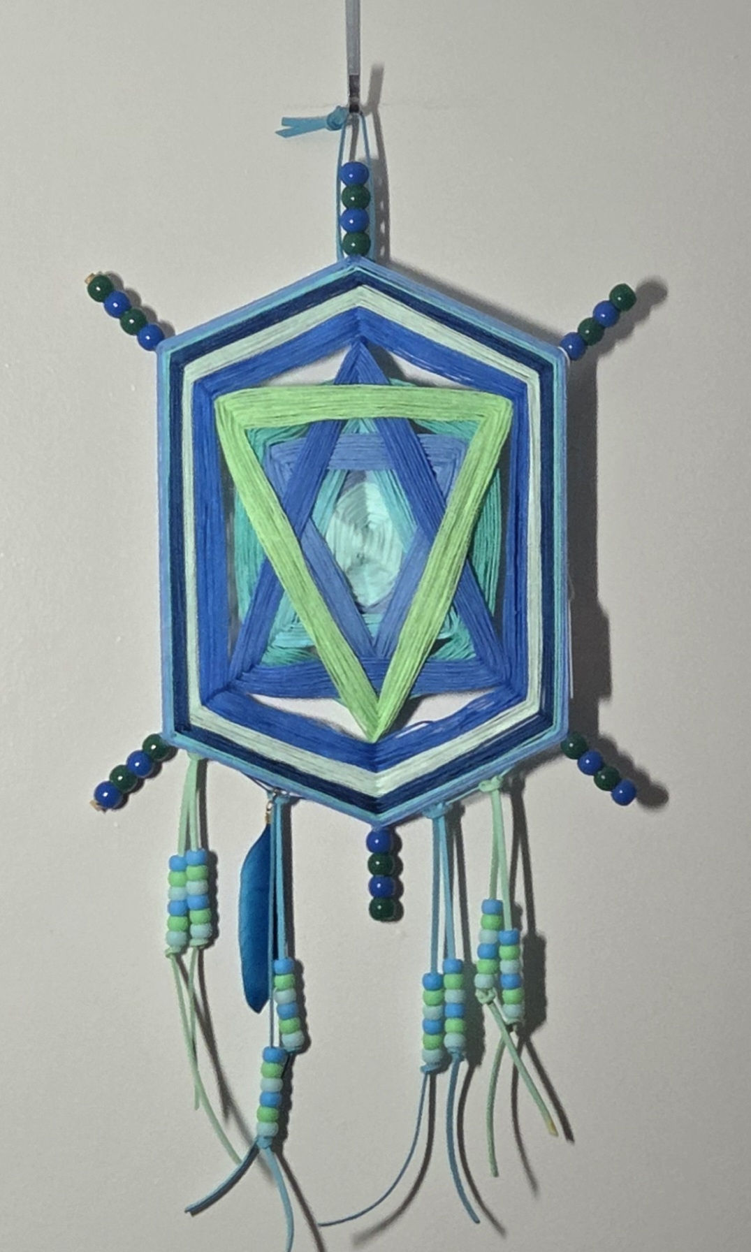 Wall Art - Weave - "Oceanic Geometry in Thread"