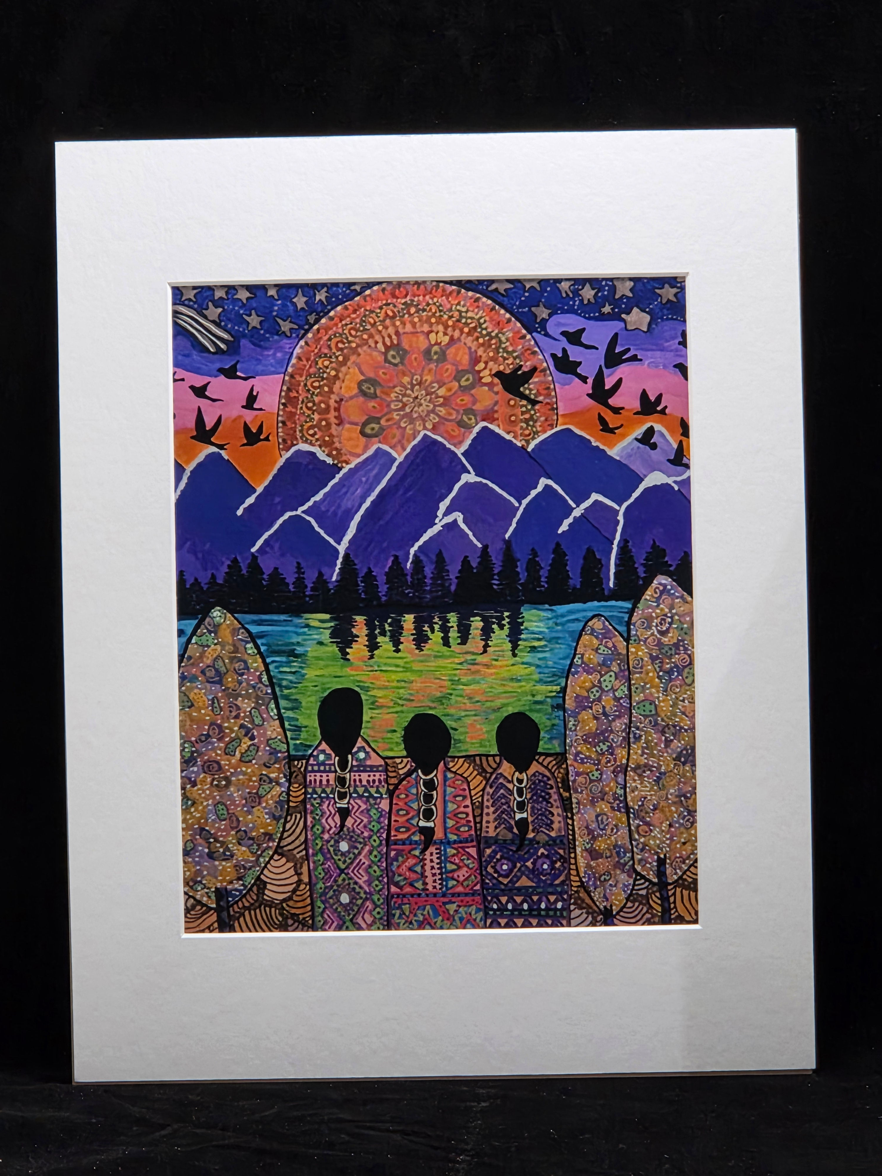 Matted Print- "Purple Mountain Majesties"