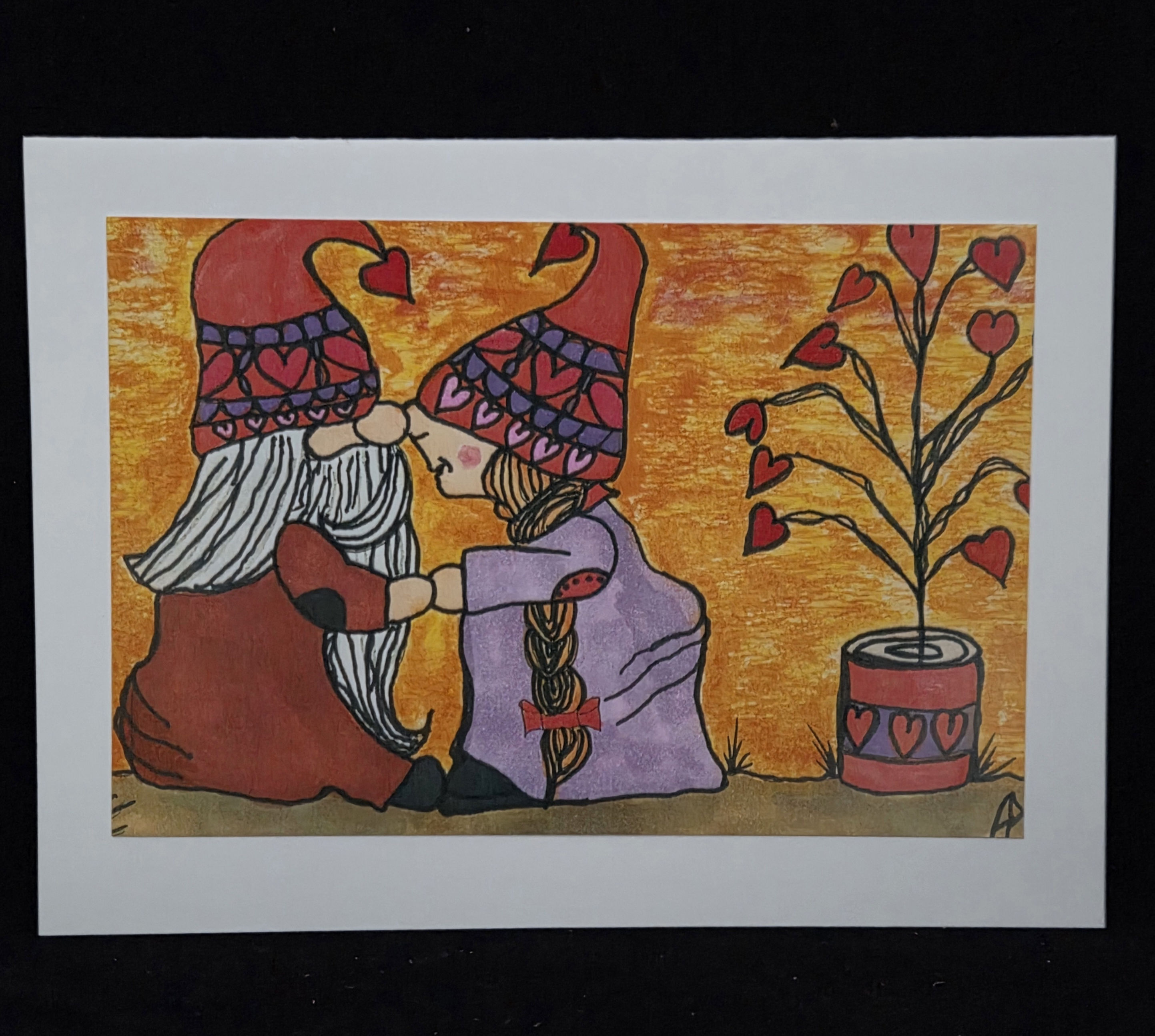 Notecards Paintings - "Gnomes in Love" - G - 10