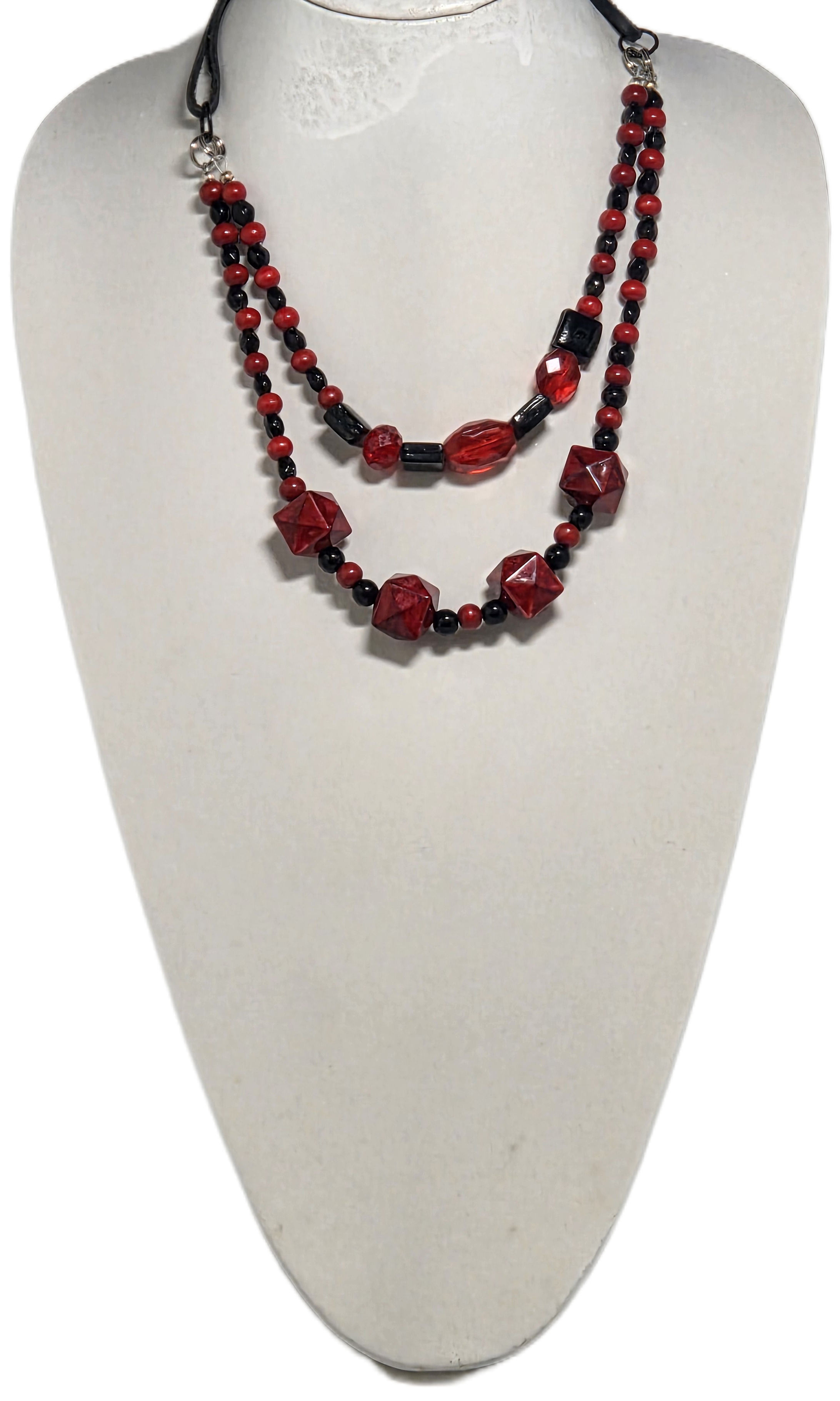 Necklace - "Noir Flame"