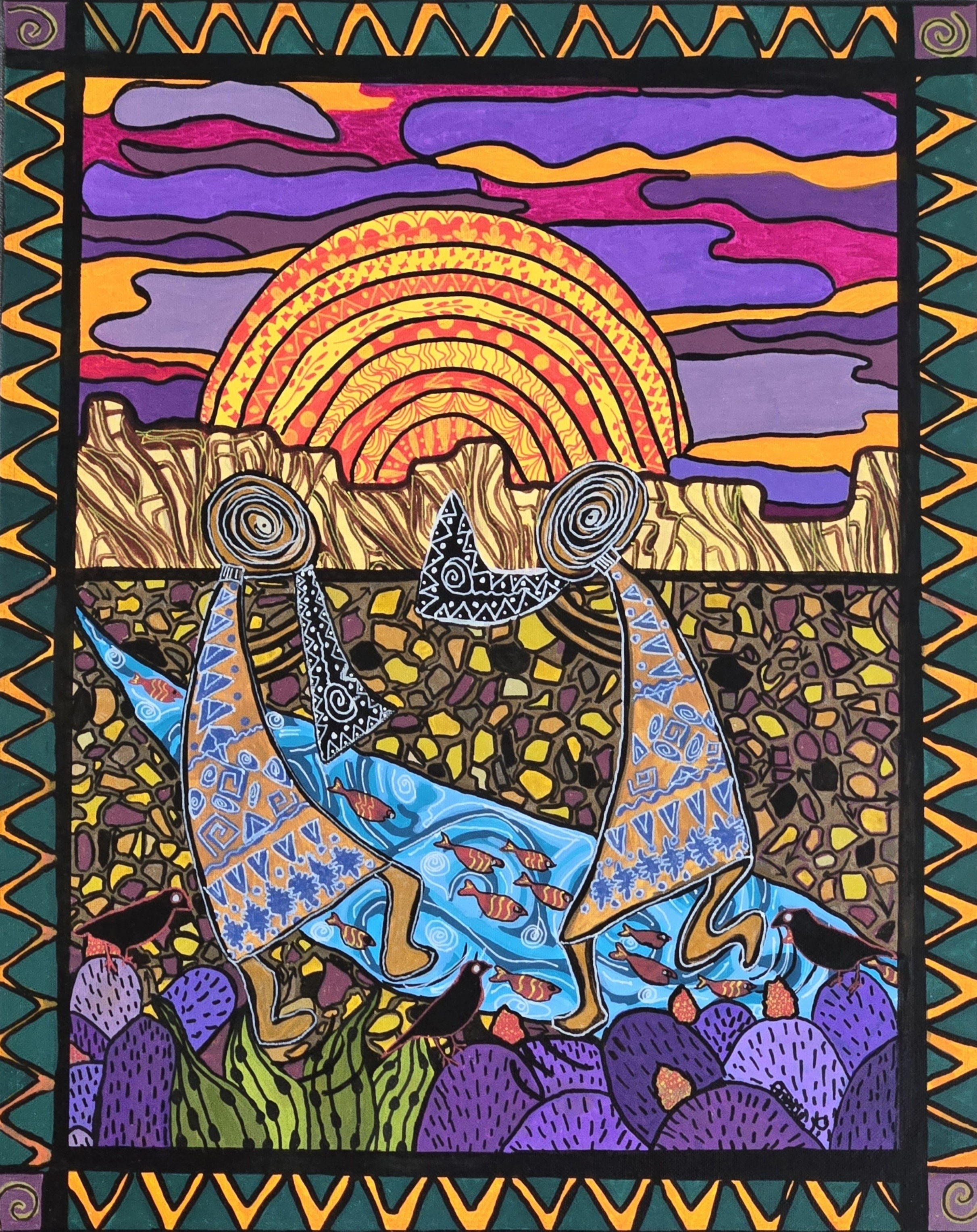 Canvas Large - "Kokopelli"