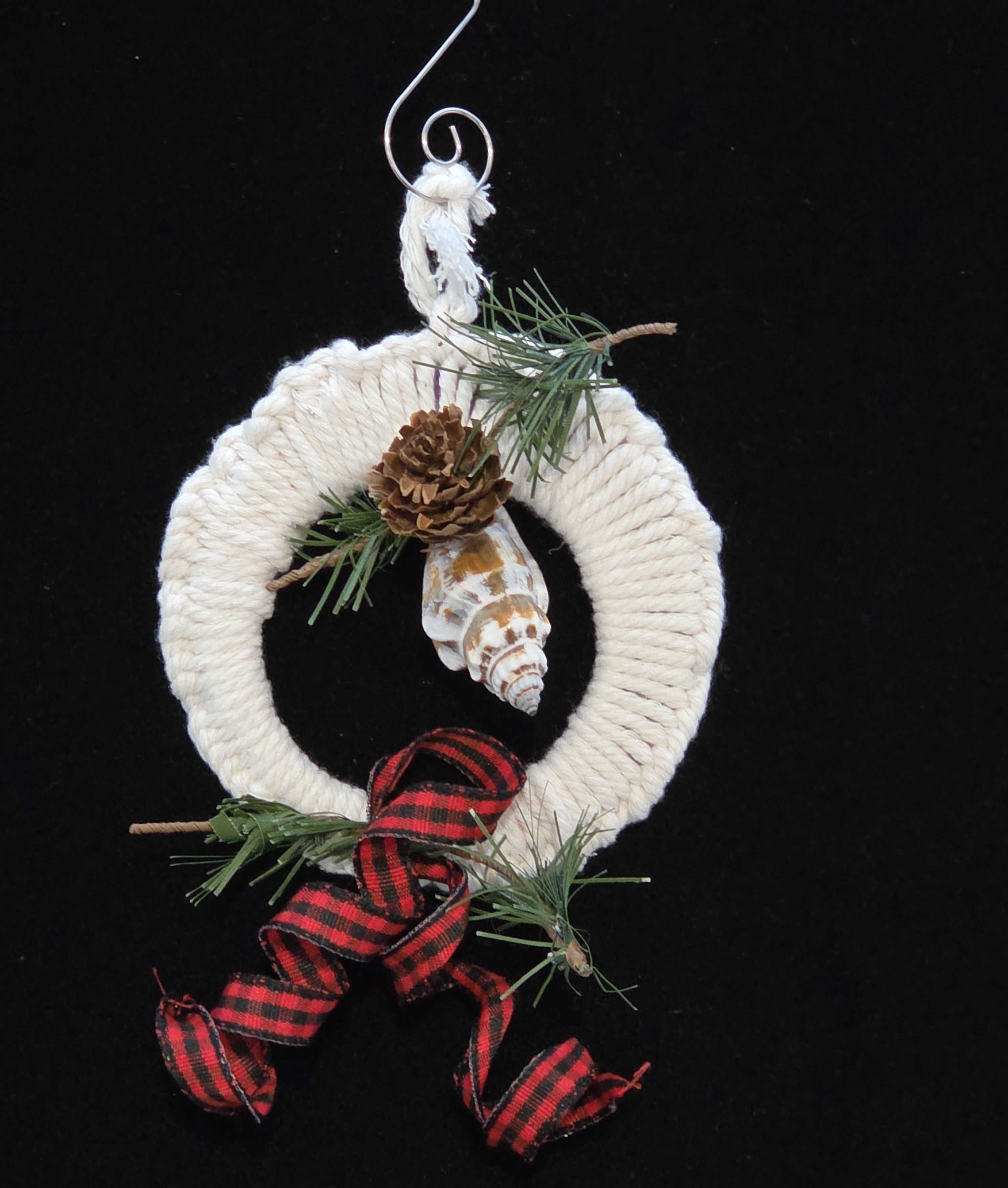 Ornament - Macrame Wreath #8