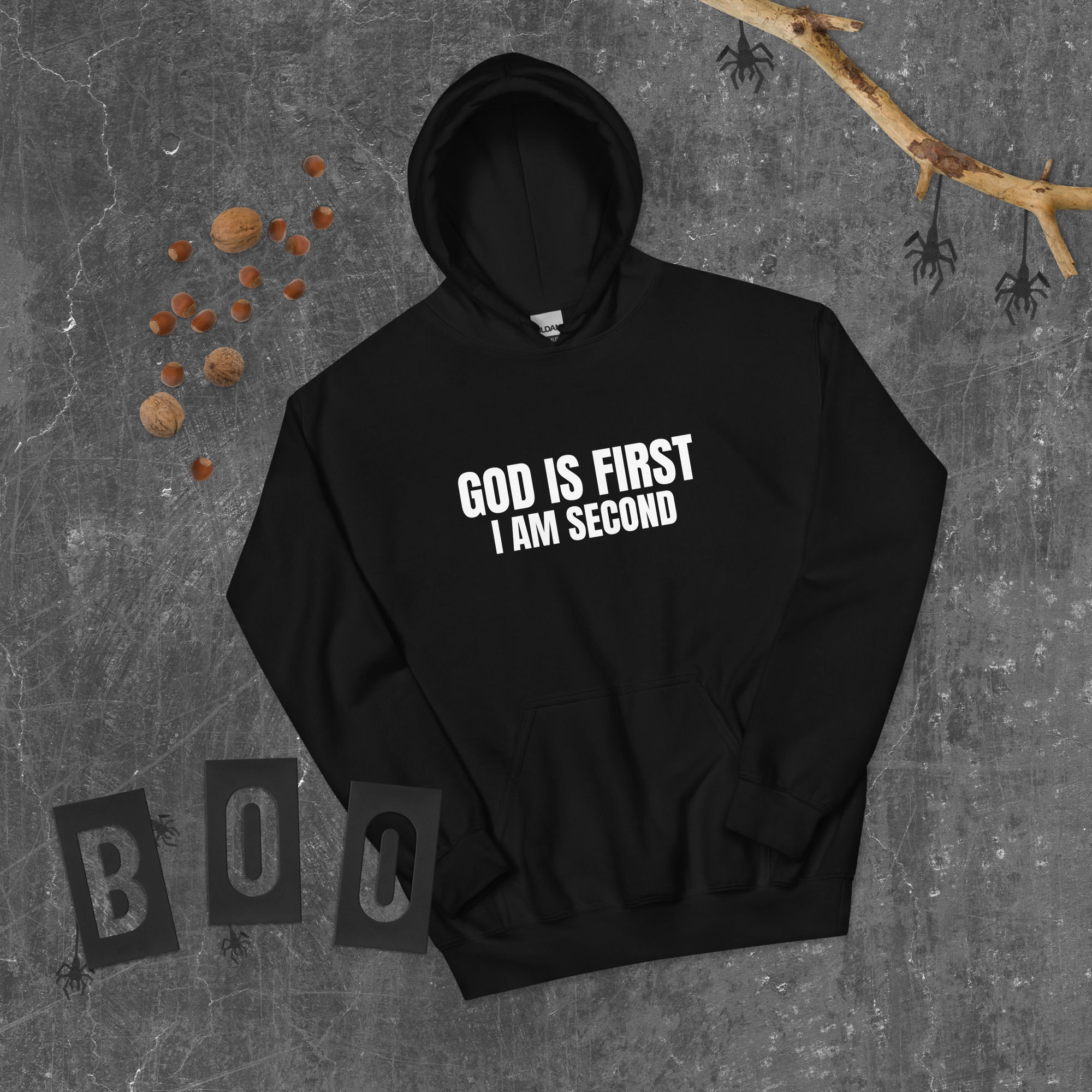 Grit4God "God Is First, I Am Second" Hoodie