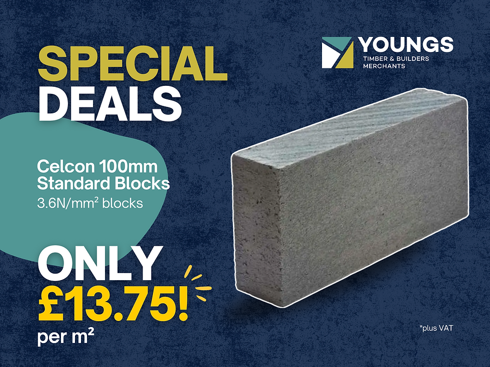 Celcon 100mm Block Offer – £13.75/m² at Youngs
