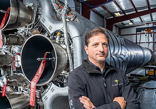 Tom Markusik with Firefly probe