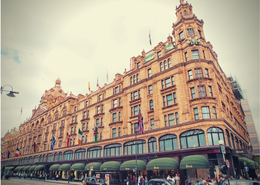 Foto da loja Harrods localizada em Knightsbridge
