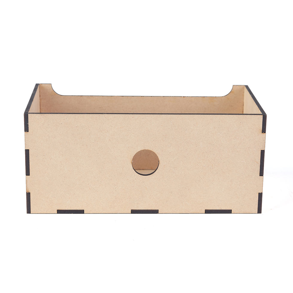 Thumbnail: Modular Storage System Lower Box 2 DRAWERS 3mm MDF PREMIUM