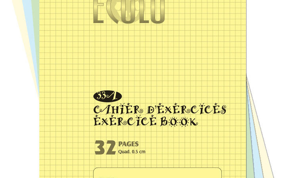 Miniature : Petit cahier quadrillé écolo no. 33a