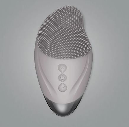 Miniatura: Ultrasonic Silicone Facial Massager – At-Home Spa Skincare Device