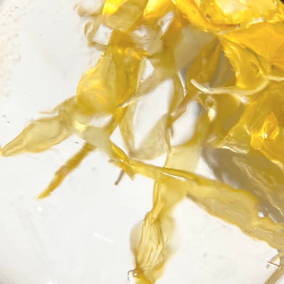 Thumbnail: Clear ice with marigold petals (base + $5) 