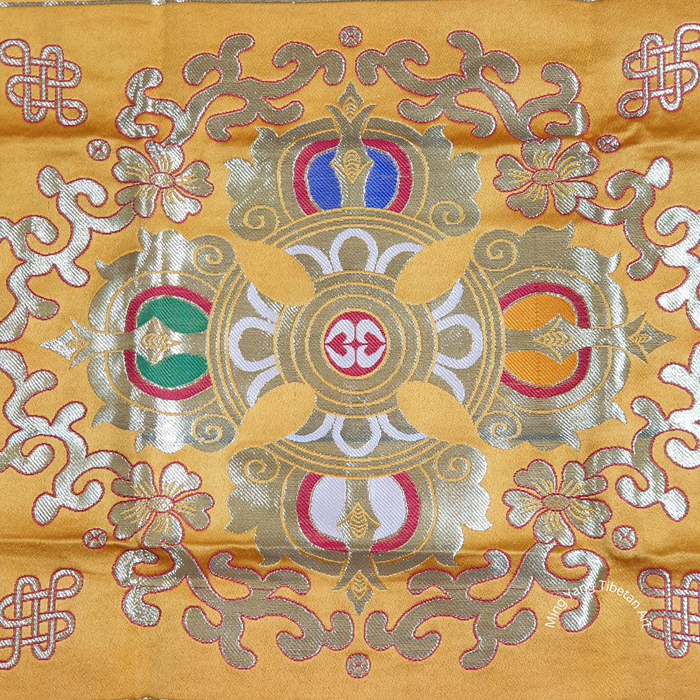 Thumbnail: 十字杵布 (黃) Double Dorje CLoth 95x90cm #3