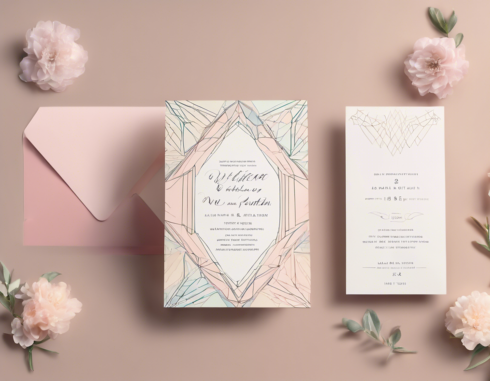 Modern and Personal: Custom Wedding Invitations by Lottiebillsondesigns