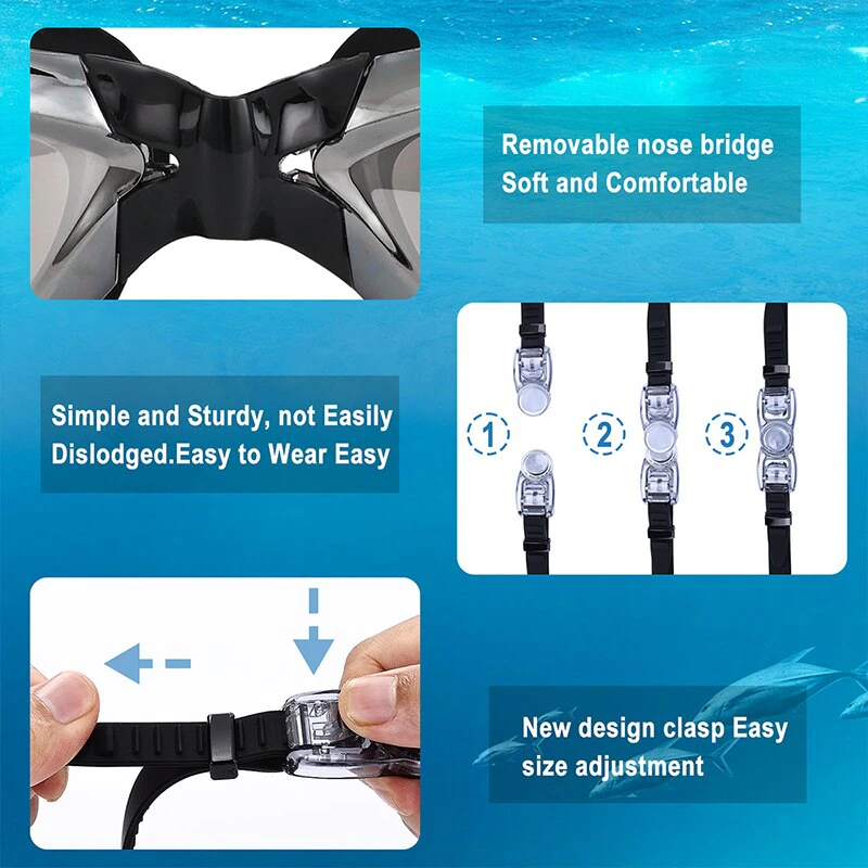 Thumbnail: UV Shield Anti-Fog Swim Goggles for All Ages