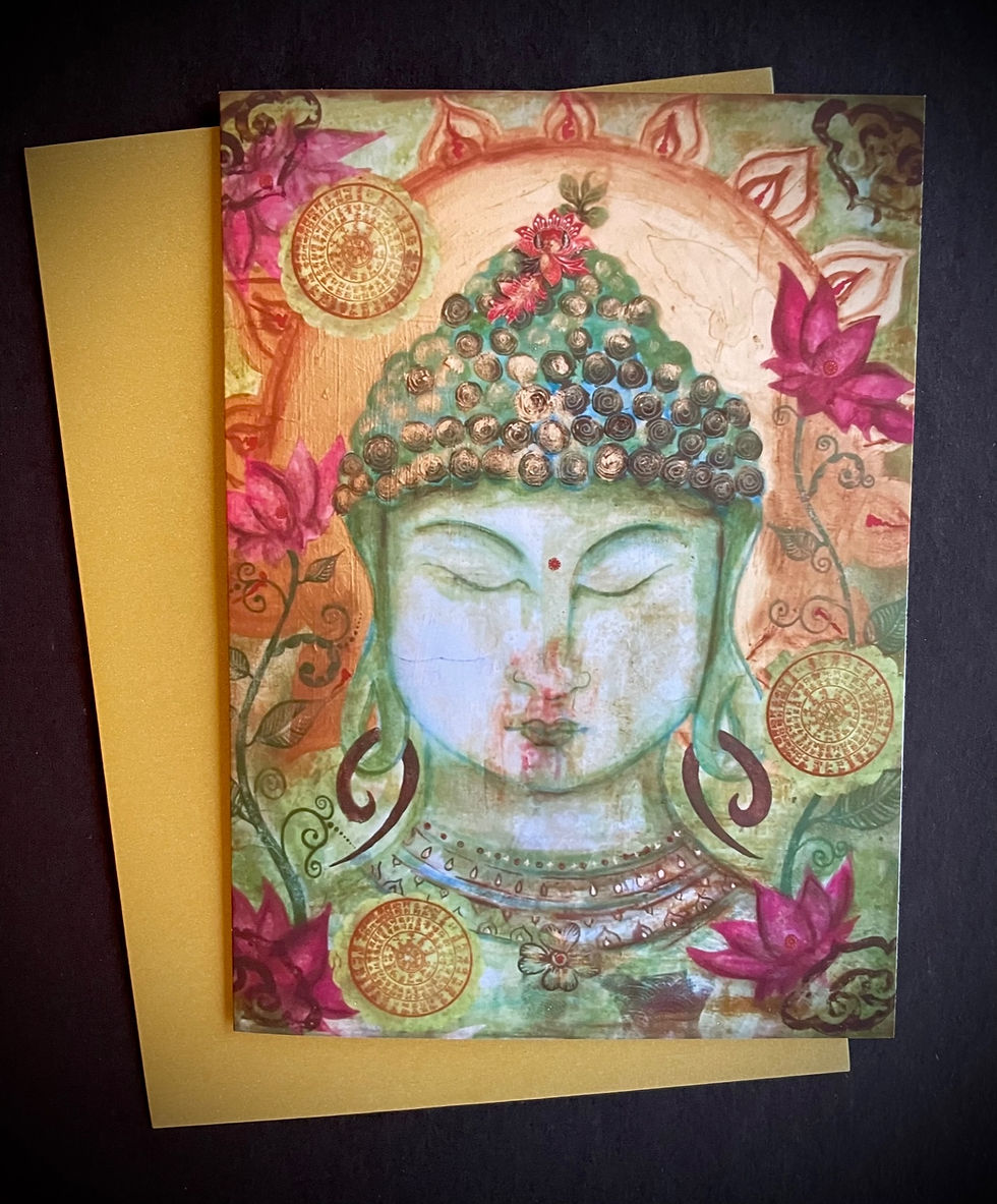 Thumbnail: Garden Buddha Greeting Card