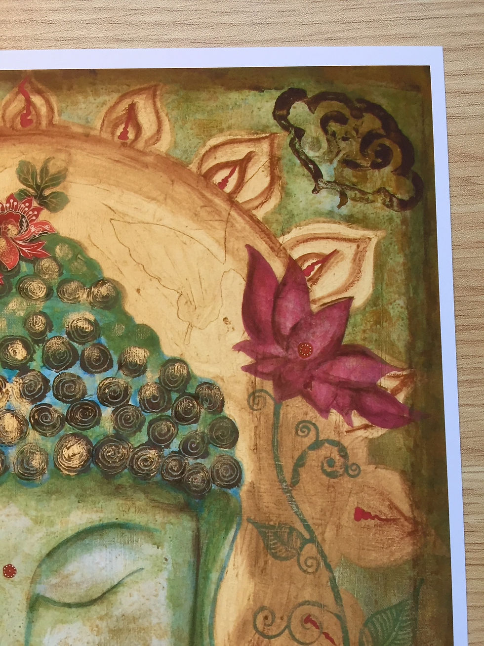 Thumbnail: Garden Buddha, Giclee Print
