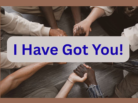 Women holding hands in support