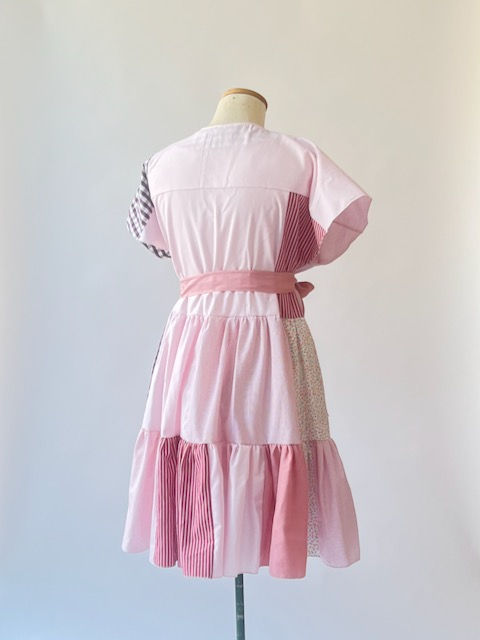 Thumbnail: Patchwork jurk | Roze