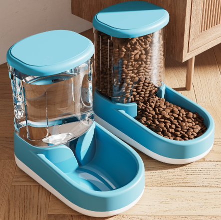 Thumbnail: Automatic Pet Dog Feeder and Drinking Fountain Combo