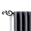 Miniatura: Cortinero Decorativo Gancho Negro 71-121 cm