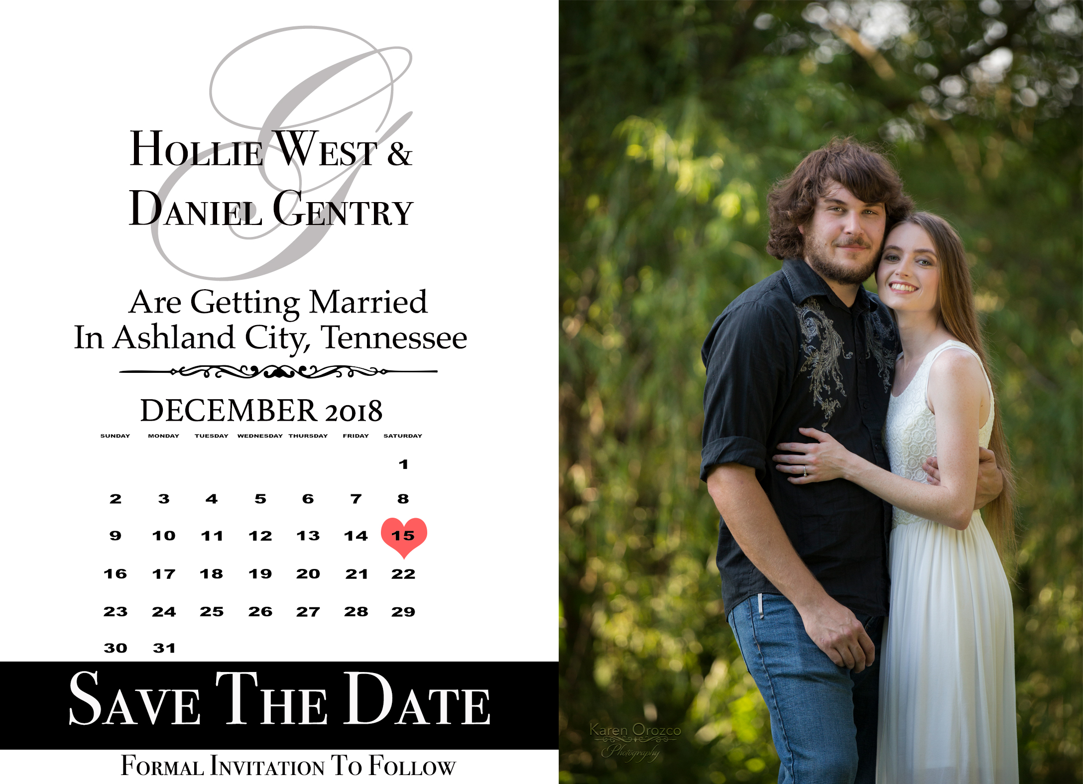Save The Date (front)