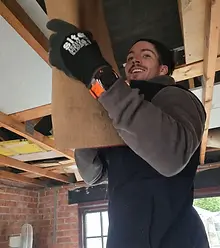 House clearance in Lutterworth with team removing furniture and unwanted items during a property clearance