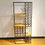 Thumbnail: Large 1950s Arthur Umanoff Iron and Leather Wine Rack