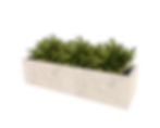 Insitu GRC Concrete Trough Planters Pots Limestone