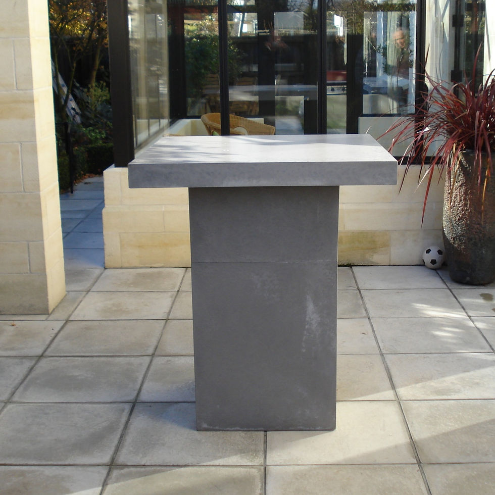 Thumbnail: Insitu GRC Concrete Square Bar Leaner Urban Grey