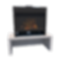 Insitu GRC Concrete Pedestal Fire Hearth Concrete grey