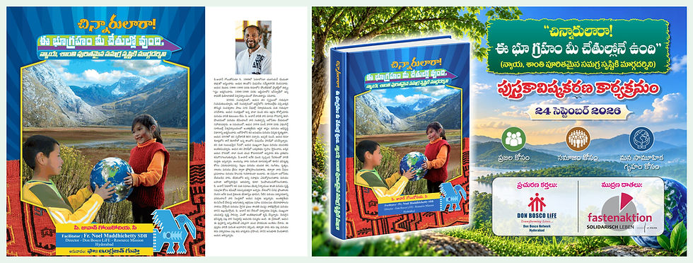 “Planet in Our Hands” Handbook Released in Telugu to Spread Ecological Awareness among Rural Children