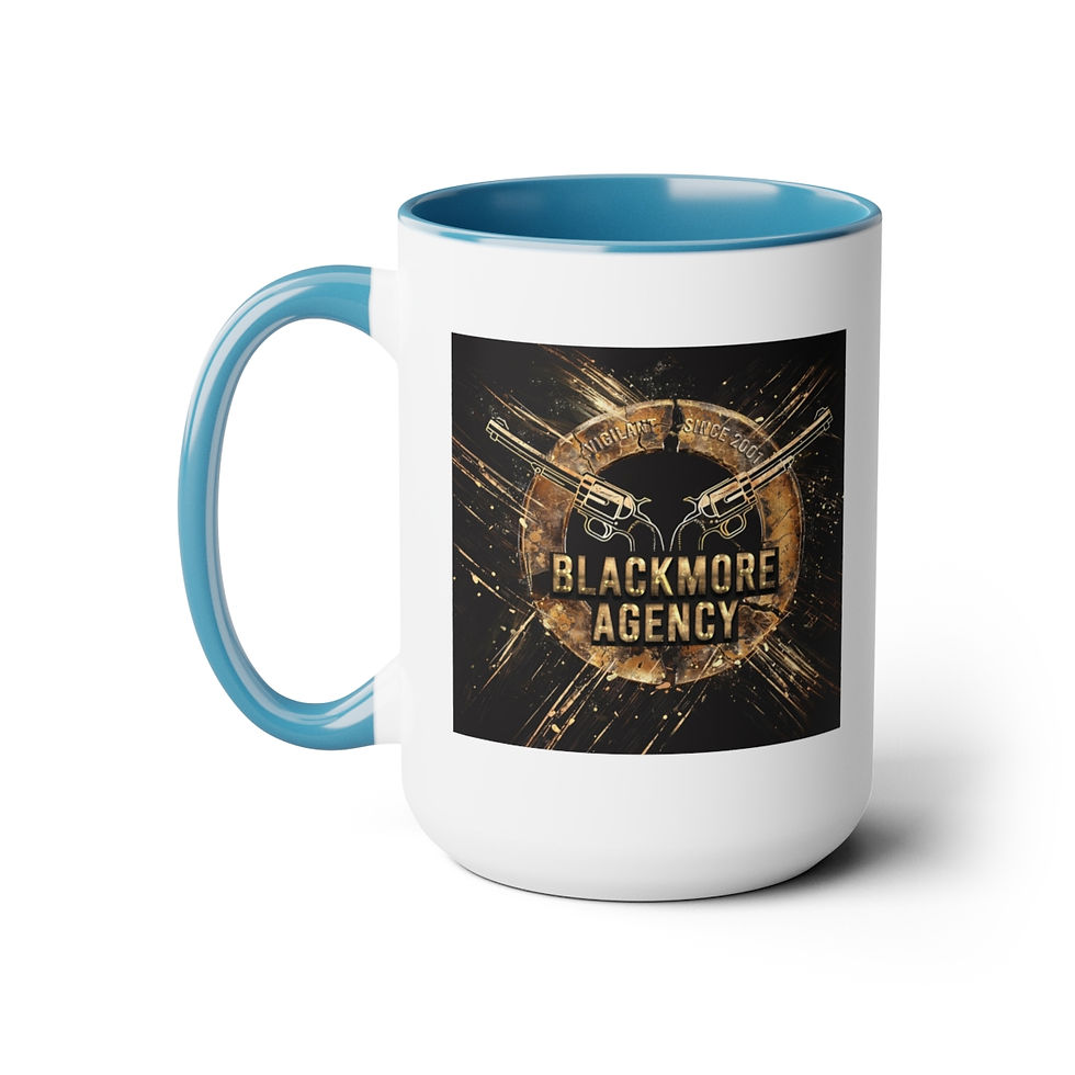 Thumbnail: Blackmore Agency Two-Tone Coffee Mugs, 15oz