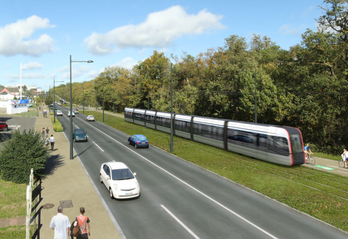 Projet ASTRON intervention sur le projet du nouveau tramway ligne B de Tours. 