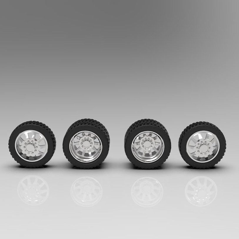 Thumbnail: 1:25 22” Razor Dually Wheel and Tire Setup