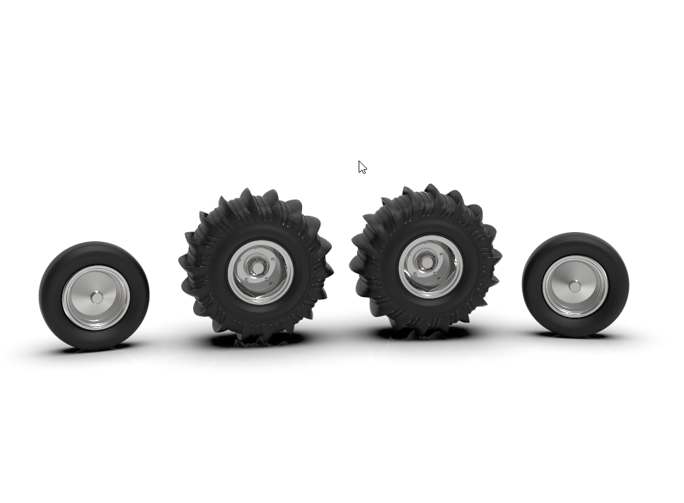 Thumbnail: 1:64 Sand tires and wheels