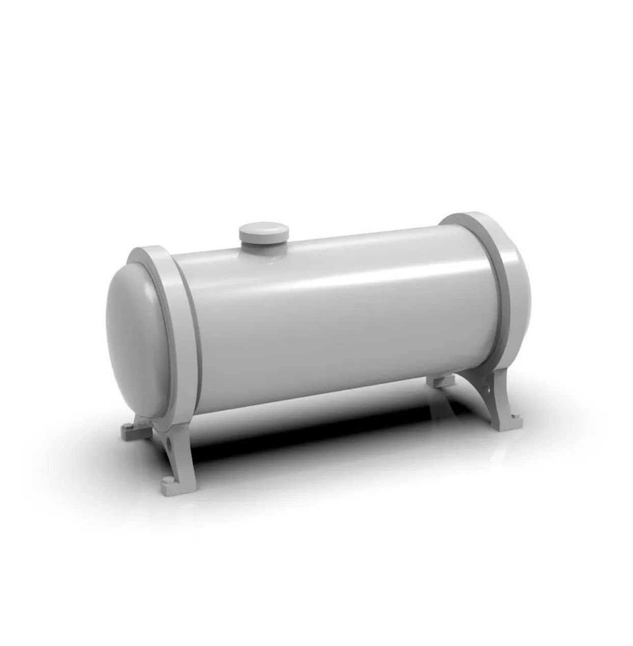 1:25 Moon Style Gas Tank 24"  Printed In Grey.  24mm Long