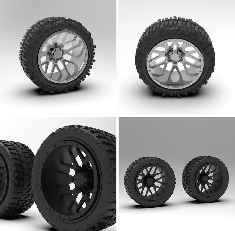 1:18 26” Menace Forge Wheels with Standard or Bogger Tires