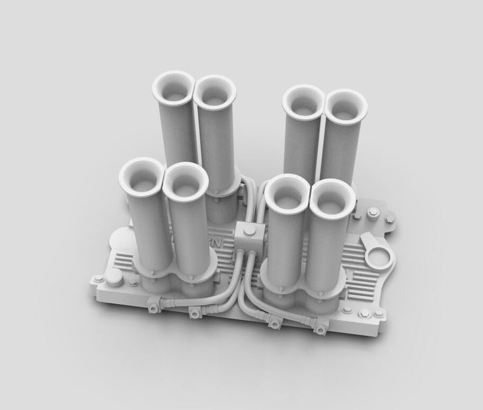 Thumbnail:  1:25 Hilborn Intake Manifold (RAW)