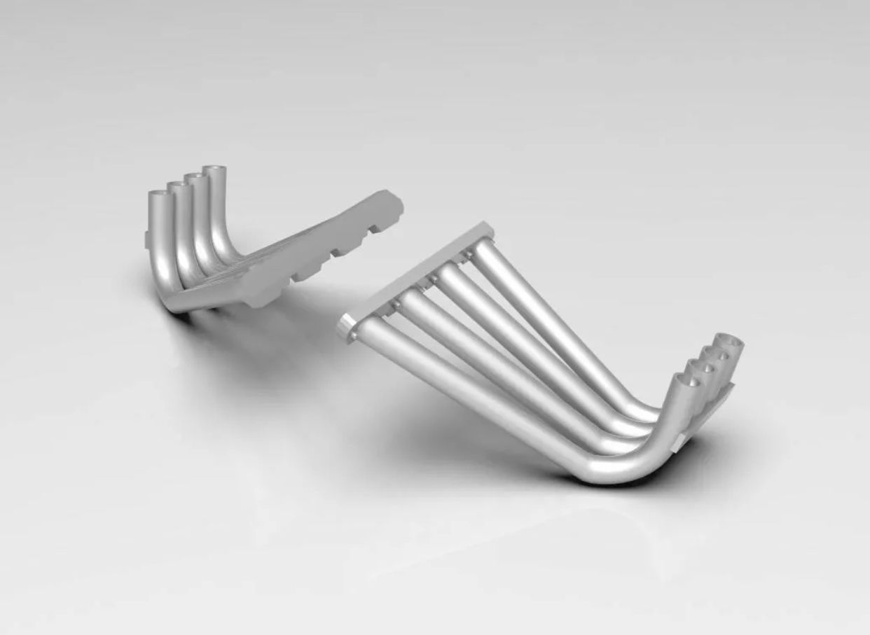 1:16 3d Top Fuel Style headers for the Big Block Chevy Revell/Monogram kits.