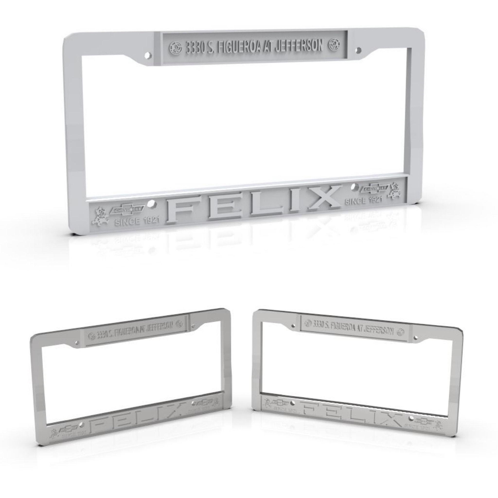 1:25 license plates.  Two sets