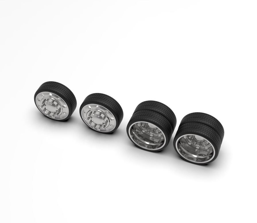 Thumbnail: 1:50 26” Dome Center Alcoa Duallys on Low-Pro Tires 