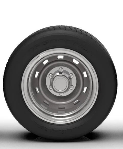 1:64 Square Body steel wheels on street tires | 3DScaleParts
