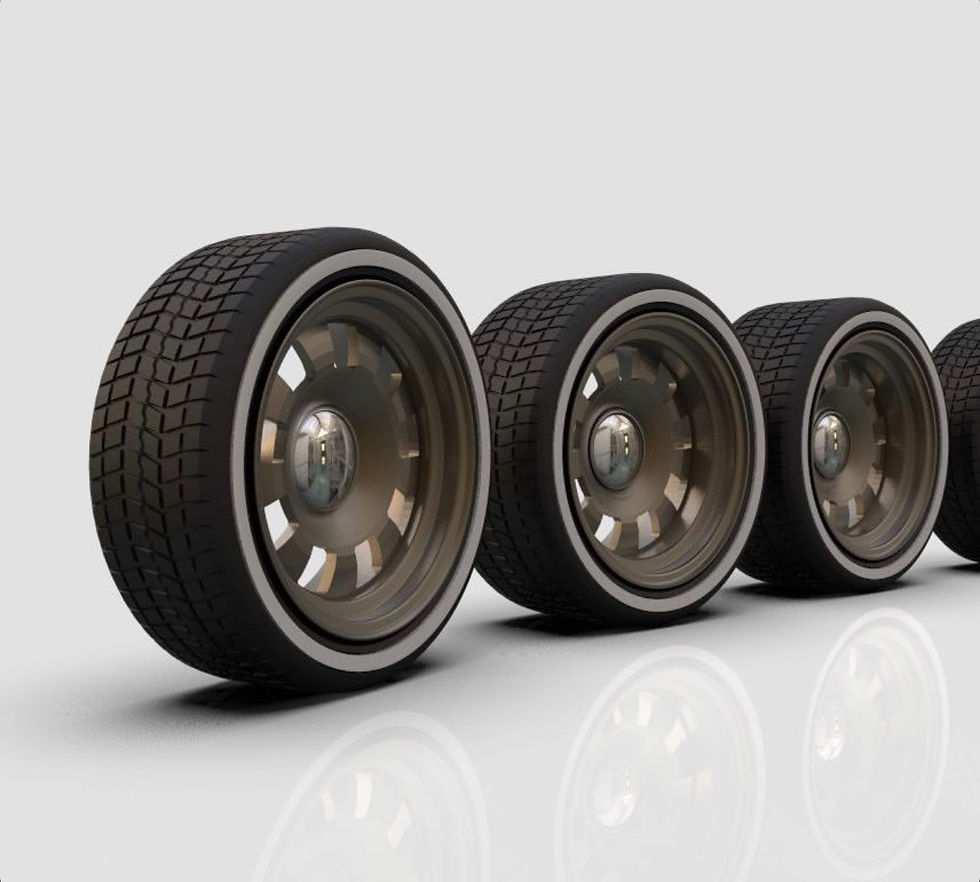 Thumbnail: 1:25 Bronze Square Slotted Wheel 19’s or 24’s