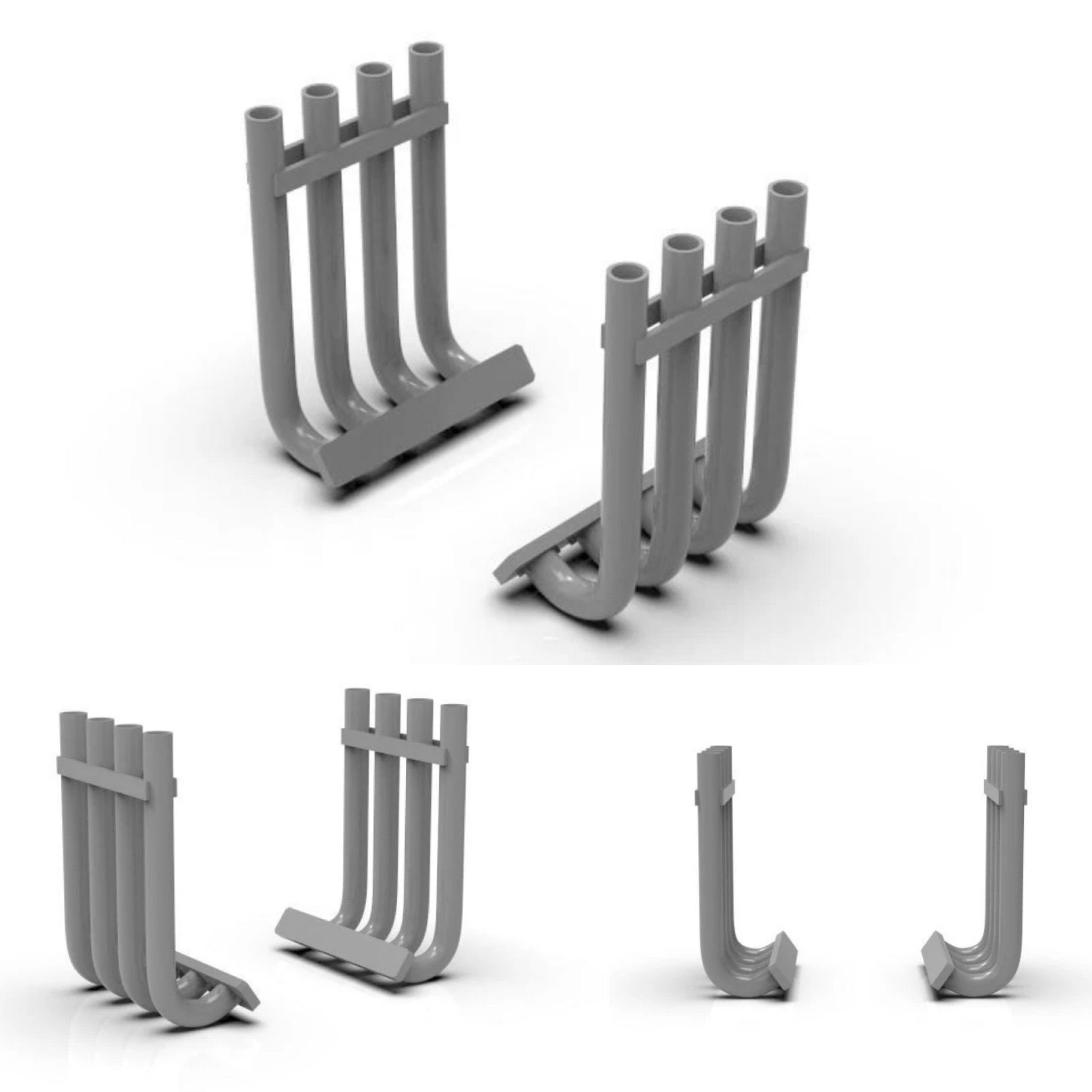 1:25 426 Hemi Drag Headers 90 degree