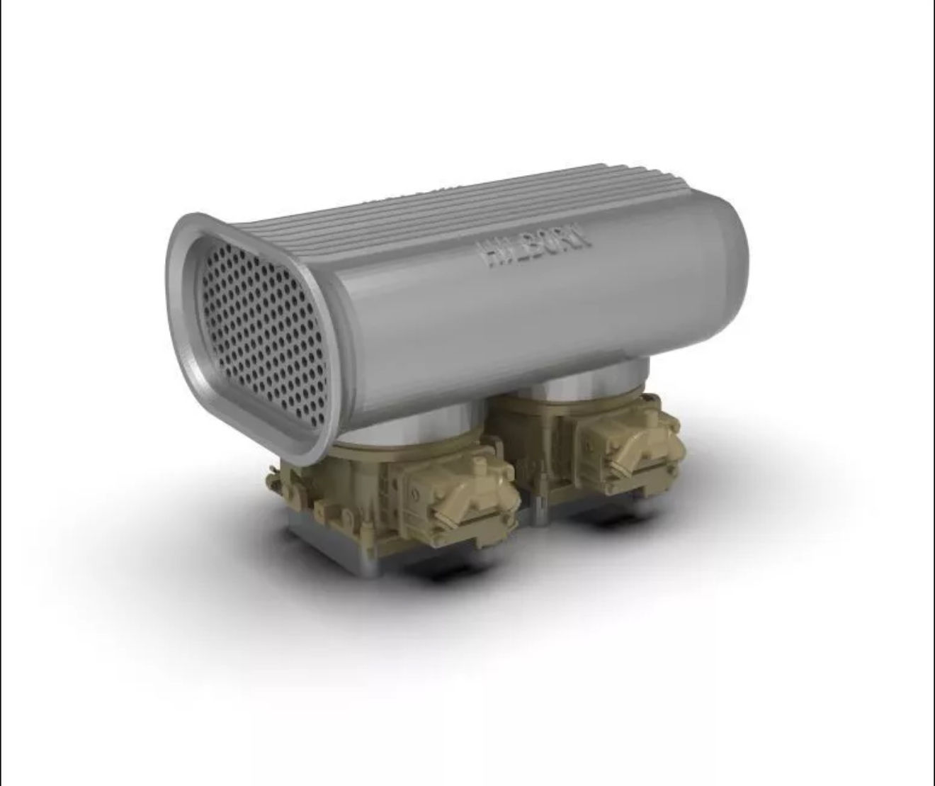 1:8 Hilborn scoop and Two 4 Barrel carbs