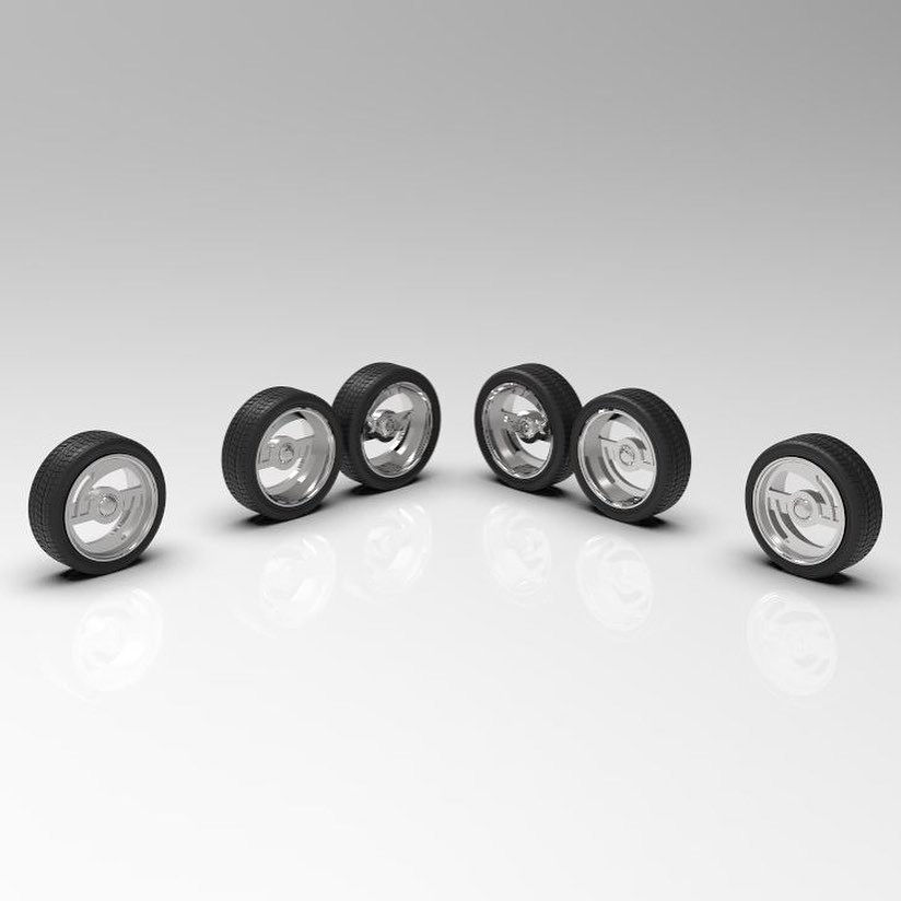 Thumbnail: 1:25 “Insanity” mini truck wheels with tires