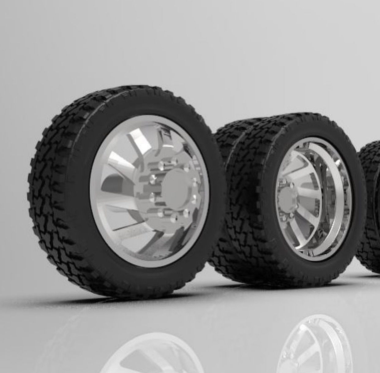 1:24 “Cyclone” Dually Wheels and Tires