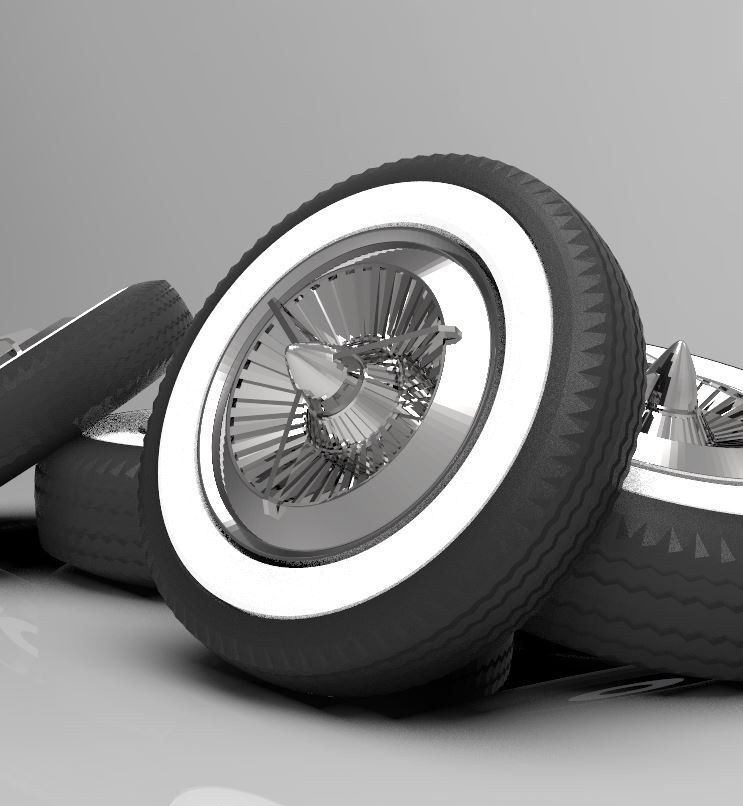 Dodge Polara Tri- Bar Caps and Tires