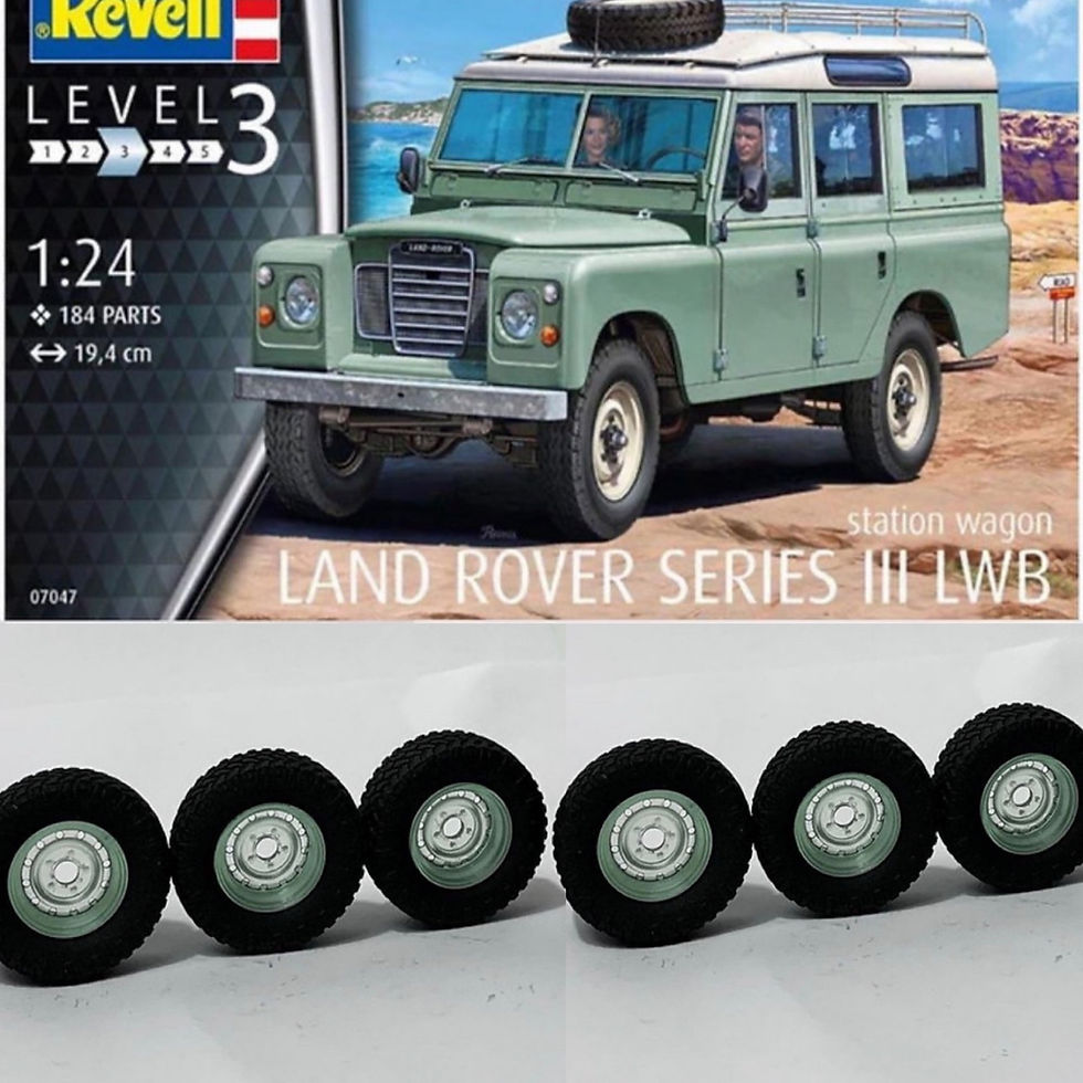 Thumbnail: 1:24 Land Rover 16” steel wheels and tires 